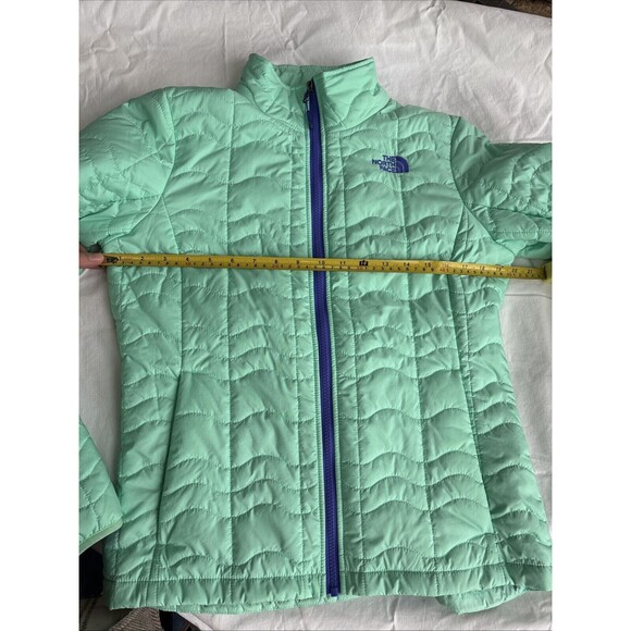 The North Face Light Puffer Jacket Women’s  Mint Green Insulated Size M - Picture 13 of 15